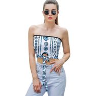 AILLOSA YH-517 Seksi File Tüp Üst Yaz Tube Top Tank Tops Kadın Askılı Üst Bluz