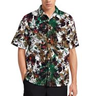 AILLOSA YH-52 Aloha Hawaii 3D Desen Kısa Kollu Erkek Gömlek