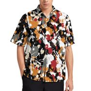 AILLOSA YH-523 Aloha Hawaii 3D Desen Kısa Kollu Erkek Gömlek