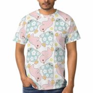 AILLOSA YH-524 3D Baskılı Desenli Kısa Kollu Erkek T-shirt