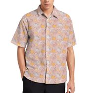 AILLOSA YH-526 Aloha Hawaii 3D Desen Kısa Kollu Erkek Gömlek