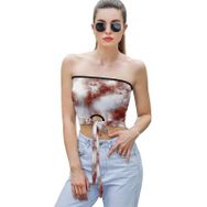 AILLOSA YH-53 Seksi File Tüp Üst Yaz Tube Top Tank Tops Kadın Askılı Üst Bluz