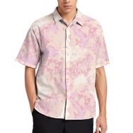 AILLOSA YH-530 Aloha Hawaii 3D Desen Kısa Kollu Erkek Gömlek