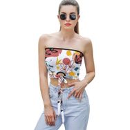 AILLOSA YH-532 Seksi File Tüp Üst Yaz Tube Top Tank Tops Kadın Askılı Üst Bluz