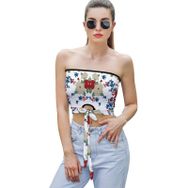 AILLOSA YH-533 Seksi File Tüp Üst Yaz Tube Top Tank Tops Kadın Askılı Üst Bluz