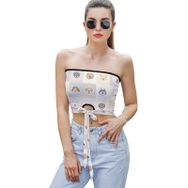 AILLOSA YH-534 Seksi File Tüp Üst Yaz Tube Top Tank Tops Kadın Askılı Üst Bluz