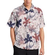 AILLOSA YH-539 Aloha Hawaii 3D Desen Kısa Kollu Erkek Gömlek