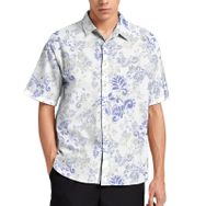 AILLOSA YH-54 Aloha Hawaii 3D Desen Kısa Kollu Erkek Gömlek