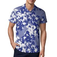 AILLOSA YH-540 3D Baskılı Desen Kısa Kollu Polo Yaka Erkek T-shirt