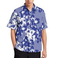 AILLOSA YH-540 Aloha Hawaii 3D Desen Kısa Kollu Erkek Gömlek