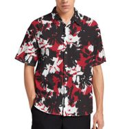 AILLOSA YH-545 Aloha Hawaii 3D Desen Kısa Kollu Erkek Gömlek