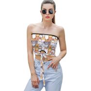 AILLOSA YH-547 Seksi File Tüp Üst Yaz Tube Top Tank Tops Kadın Askılı Üst Bluz