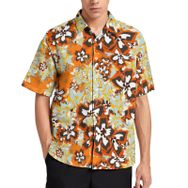 AILLOSA YH-550 Aloha Hawaii 3D Desen Kısa Kollu Erkek Gömlek