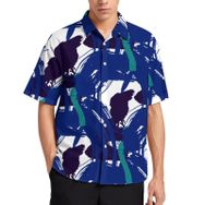 AILLOSA YH-557 Aloha Hawaii 3D Desen Kısa Kollu Erkek Gömlek
