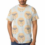 AILLOSA YH-559 3D Baskılı Desenli Kısa Kollu Erkek T-shirt
