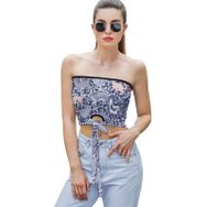 AILLOSA YH-565 Seksi File Tüp Üst Yaz Tube Top Tank Tops Kadın Askılı Üst Bluz