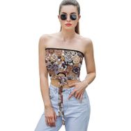 AILLOSA YH-566 Seksi File Tüp Üst Yaz Tube Top Tank Tops Kadın Askılı Üst Bluz