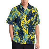 AILLOSA YH-571 Aloha Hawaii 3D Desen Kısa Kollu Erkek Gömlek
