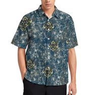 AILLOSA YH-573 Aloha Hawaii 3D Desen Kısa Kollu Erkek Gömlek