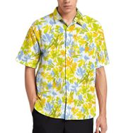 AILLOSA YH-574 Aloha Hawaii 3D Desen Kısa Kollu Erkek Gömlek