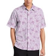 AILLOSA YH-580 Aloha Hawaii 3D Desen Kısa Kollu Erkek Gömlek