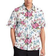 AILLOSA YH-59 Aloha Hawaii 3D Desen Kısa Kollu Erkek Gömlek