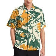 AILLOSA YH-597 Aloha Hawaii 3D Desen Kısa Kollu Erkek Gömlek