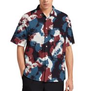 AILLOSA YH-605 Aloha Hawaii 3D Desen Kısa Kollu Erkek Gömlek