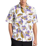 AILLOSA YH-609 Aloha Hawaii 3D Desen Kısa Kollu Erkek Gömlek