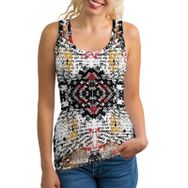 AILLOSA Yh-613 Askılı Kolsuz Bol Kesim Kadın T-shirt