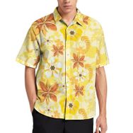 AILLOSA YH-621 Aloha Hawaii 3D Desen Kısa Kollu Erkek Gömlek