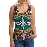 AILLOSA Yh-622 Askılı Kolsuz Bol Kesim Kadın T-shirt