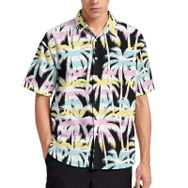 AILLOSA YH-627 Aloha Hawaii 3D Desen Kısa Kollu Erkek Gömlek