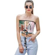 AILLOSA YH-63 Seksi File Tüp Üst Yaz Tube Top Tank Tops Kadın Askılı Üst Bluz