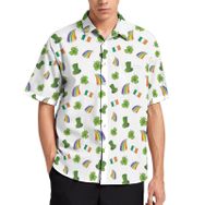 AILLOSA YH-630 Aloha Hawaii 3D Desen Kısa Kollu Erkek Gömlek