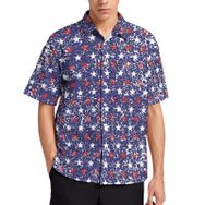 AILLOSA YH-633 Aloha Hawaii 3D Desen Kısa Kollu Erkek Gömlek
