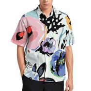 AILLOSA YH-637 Aloha Hawaii 3D Desen Kısa Kollu Erkek Gömlek