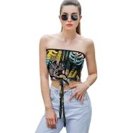 AILLOSA YH-639 Seksi File Tüp Üst Yaz Tube Top Tank Tops Kadın Askılı Üst Bluz
