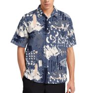 AILLOSA YH-647 Aloha Hawaii 3D Desen Kısa Kollu Erkek Gömlek