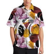 AILLOSA YH-649 Aloha Hawaii 3D Desen Kısa Kollu Erkek Gömlek