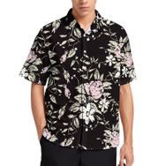 AILLOSA YH-657 Aloha Hawaii 3D Desen Kısa Kollu Erkek Gömlek