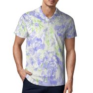 AILLOSA YH-692 3D Baskılı Desen Kısa Kollu Polo Yaka Erkek T-shirt