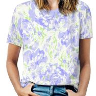 AILLOSA YH-692 Tamamı Baskılı Kısa Kollu Yuvarlak Yaka Kadın T-shirt