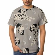 AILLOSA YH-84 3D Baskılı Desenli Kısa Kollu Erkek T-shirt