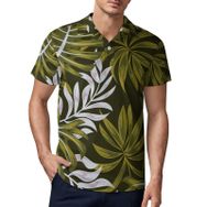 AILLOSA YH-92 3D Baskılı Desen Kısa Kollu Polo Yaka Erkek T-shirt