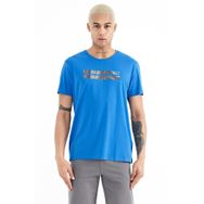 Air Jones 88204 Saks Baskılı Standart Kalıp O Yaka Erkek T-shirt