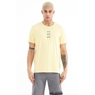 Air Jones 88227 Sarı Minimal Yazı Baskılı O Yaka Standart Kalıp Erkek T-shirt