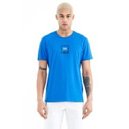 Air Jones 88230 Saks Minimal Basklı Detaylı O Yaka Standart Kalıp Erkek T-shirt
