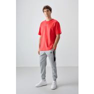 Air Jones 88354 Fiesta Kalın Yumuşak Dokulu Oversize Fit Baskılı Erkek T-Shirt