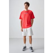 Air Jones 88356 Fiesta Kalın Yumuşak Dokulu Oversize Fit Baskılı Erkek T-Shirt
